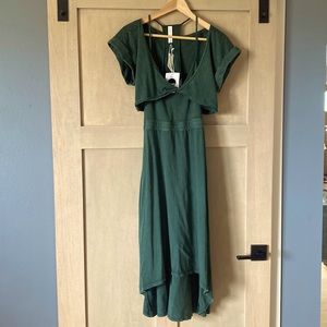 Anthropologie Daily Practice The Madeline Midi Dress in green